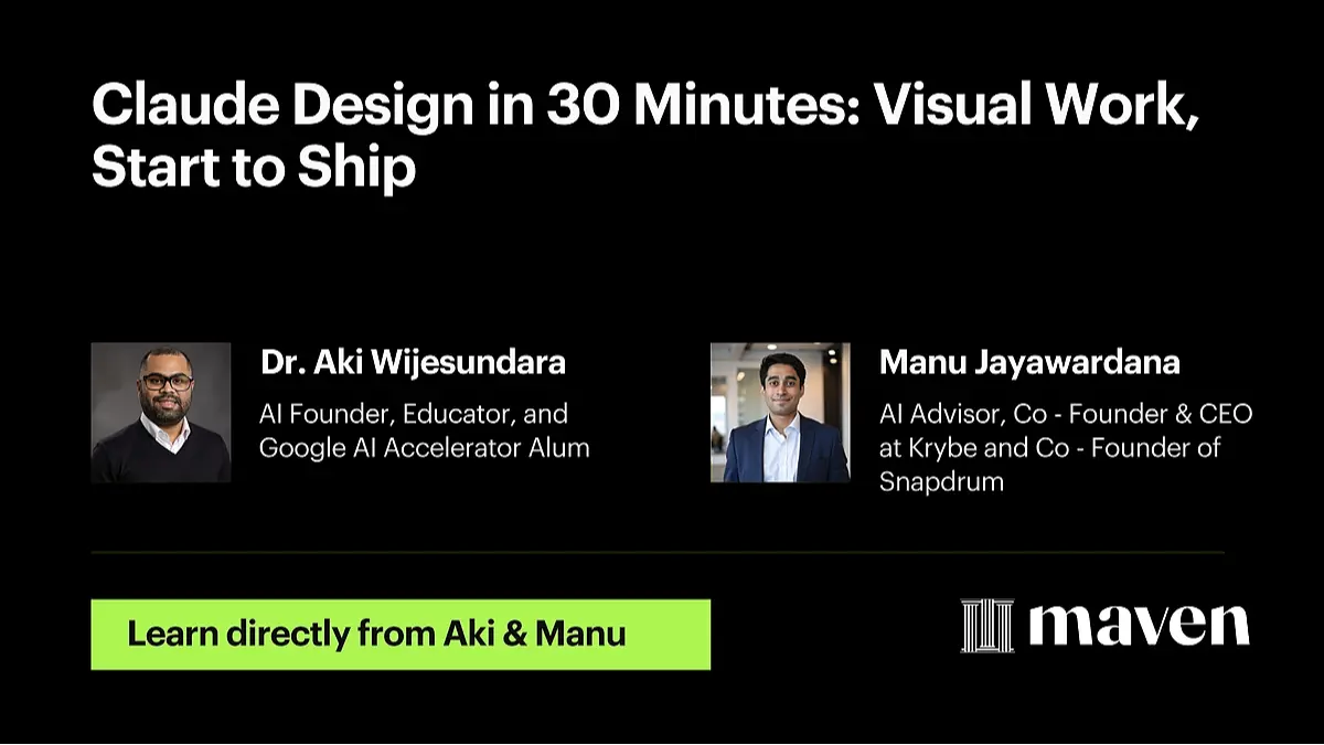 Claude Design in 30 Minutes: Visual Work, Start to Ship