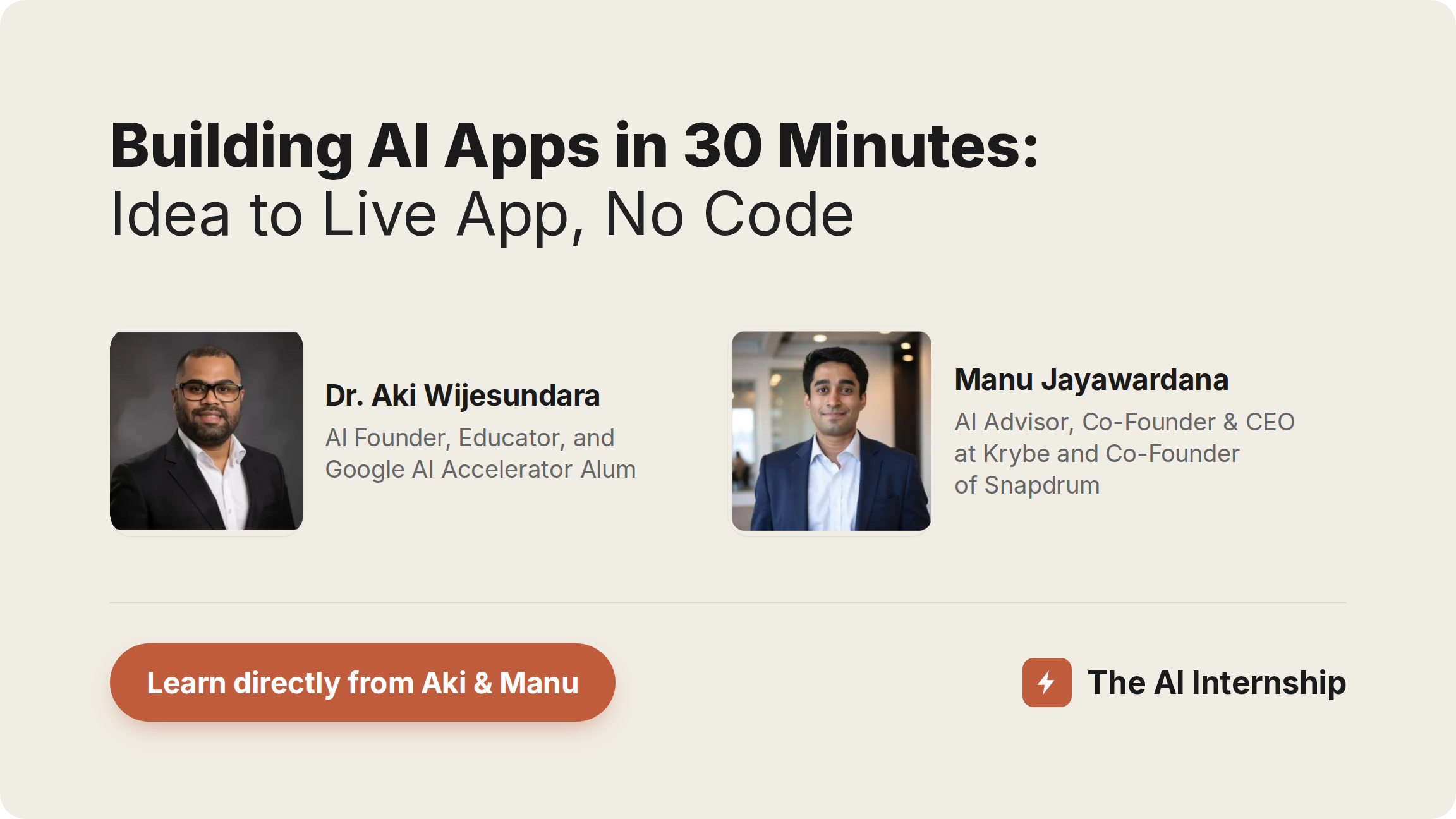 Building AI Apps in 30 Minutes: Idea to Live App, No Code